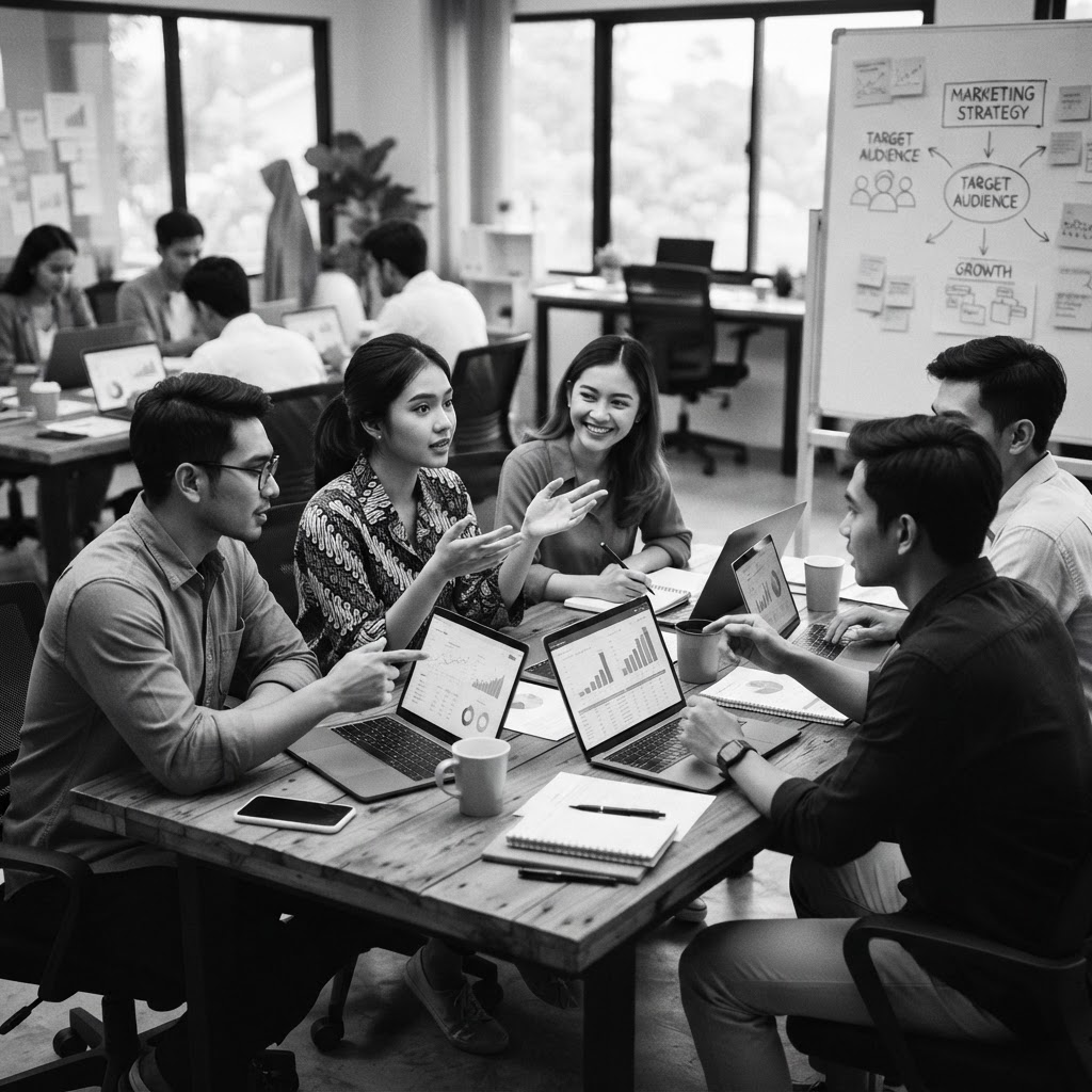 Sesi pelatihan digital marketing tatap muka