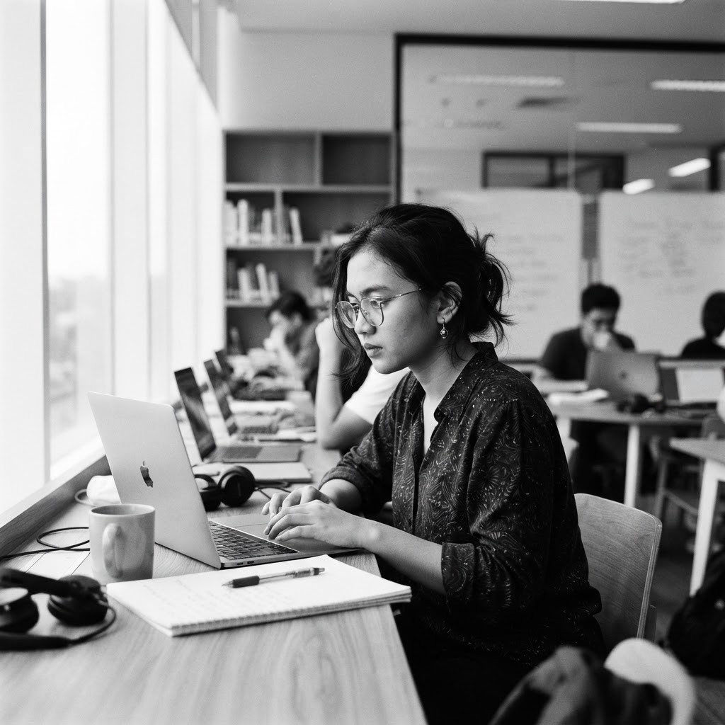Peserta fokus belajar digital marketing